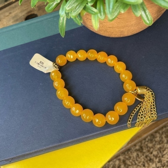 Nwt Betsy Pittard Designs Natural Stone Bracelet - Picture 1 of 2